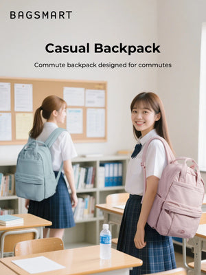 BAGSMART Compact Lightweight Waterproof Travel Backpack