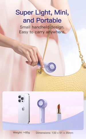 BASEUS GoTrip DT1 Mini Rechargeable Handheld Portable Fan