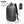 Grey backpack with front panel, padded shoulder straps, and side USB charging port