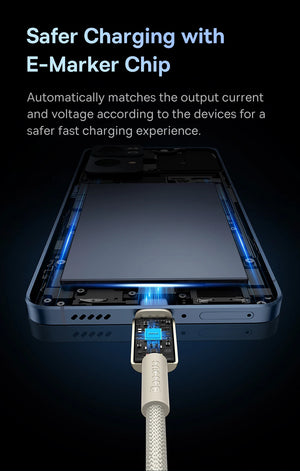 BASEUS Tungsten Gold 100W USB-C to USB-C Fast Charging Cable