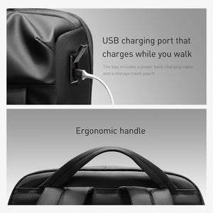 MARK RYDEN MR1831 Large Capacity Waterproof Laptop Backpack with USB Charging Port