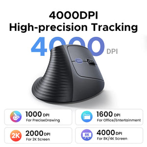 UGREEN M571 Dual-Mode Ergonomic Vertical Bluetooth Wireless Mouse