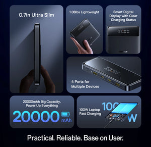 BASEUS Blade H1 Fast Charging Power Bank with Digital Display