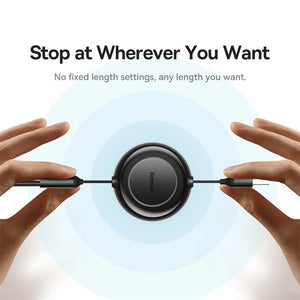 BASEUS Bright Mirror Series Retractable 3in1 Fast Charging Data Cable