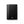 Black leather passport wallet with centered AirTag slot emblem, slim bifold front