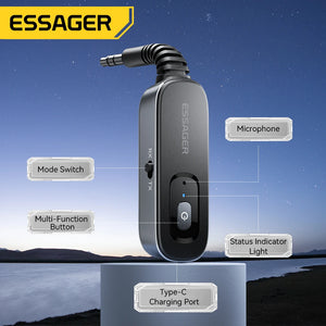 ESSAGER BT10 2in1 Aux Wireless Bluetooth Adapter