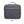 Gray collapsible waterproof toiletries bag back panel with zipper closure