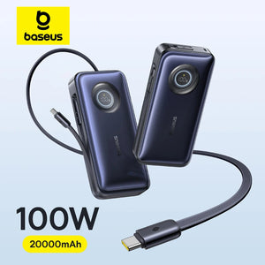 BASEUS EnerCore CR11 Power Bank with Built-In Retractable Cable