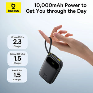 BASEUS QPow3 Digital Display Power Bank with Built-In Cable