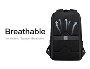 Breathable honeycomb foam backpack panel with padded shoulder straps