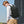 TIGERNU B9013 backpack being worn on back, black with two shoulder straps