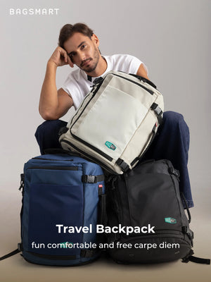 BAGSMART Expandable Large Capacity Waterproof Travel Backpack