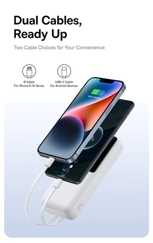 BASEUS Lipow Dual Cable Power Bank with Digital Display