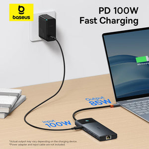 BASEUS Metal Gleam Series 10in1 USB-C Multiport Adapter and USB Hub