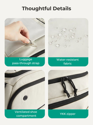 BAGSMART Expandable Large Capacity Waterproof Travel Backpack