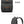 Black commuter backpack front view and side view with top handle and adjustable straps