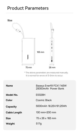 BASEUS EnerFill FC41 Fast Charging Power Bank with Digital Display