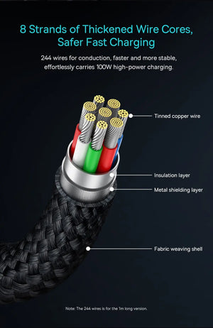 BASEUS Minimalist Series 100W USB-C to USB-C Fast Charging Cable