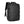 Black waterproof travel backpack front view with adjustable shoulder strap