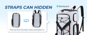 BAGSMART 3in1 Large Capacity Duffle and Sports Backpack