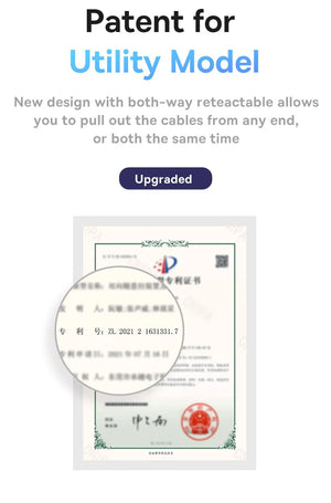 BASEUS Bright Mirror Series Retractable 3in1 Fast Charging Data Cable