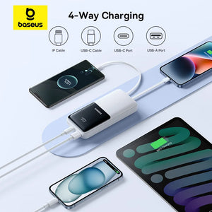 BASEUS Lipow Dual Cable Power Bank with Digital Display