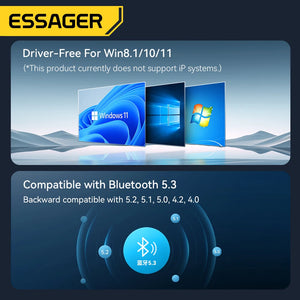 ESSAGER BT13 Bluetooth Adapter and USB Dongle