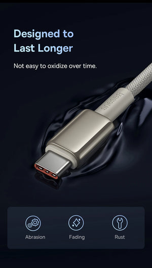 BASEUS Tungsten Gold 100W USB-C to USB-C Fast Charging Cable
