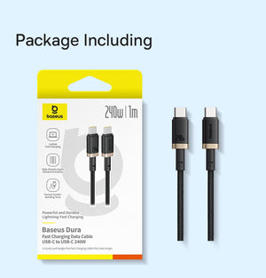 BASEUS Dura Series 240W USB-C to UBS-C Fast Charging Cable