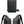 Lightweight waterproof crossbody bag set, black and grey, front zip panels and straps