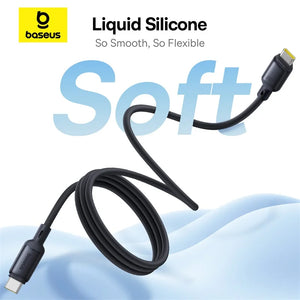 BASEUS Picogo Liquid Silicone 240W Type-C to Type-C Magnetic Coiled Charging Cable