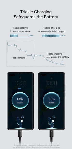 BASEUS Tungsten Gold 100W USB-C to USB-A Fast Charging Cable