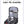 Black travel backpack open to show organized interior pockets for electronics and accessories