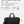 Large waterproof duffle bag, black, with dual handles and front zipper compartment