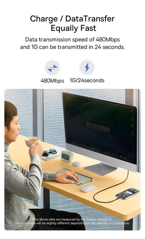 BASEUS Minimalist Series 2.4A USB-A to Lightning Fast Charging Cable