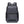 Grey waterproof travel backpack with front pocket, top handle, and padded straps