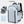 Light blue waterproof backpack with front pocket and adjustable shoulder straps