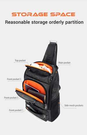 TIGERNU S8182 Compact Waterproof Crossbody Bag