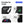 Black backpack with front side pocket, RFID slot, stealth pocket, and elastic pocket
