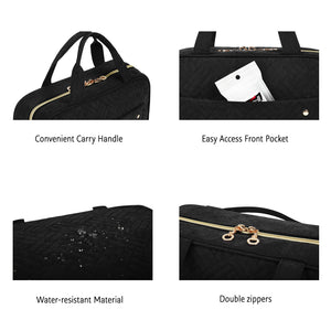 BAGSMART Lightweight Waterproof Cosmetic and Toiletries Bag