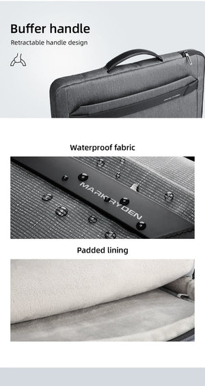 MARK RYDEN MR19 Protective Waterproof Notebook Sleeve and Laptop Bag