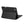 Black keyboard case with textured cover and camera opening, on folio stand