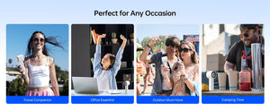 JISULIFE Life10s Mini Rechargeable Handheld Portable Fan