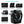 Black backpack with numbered pockets, side pocket, and breathable shoulder straps