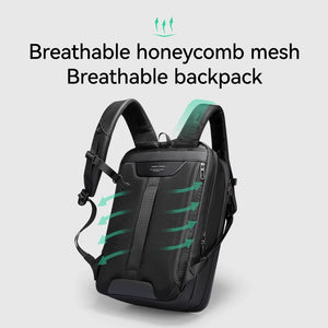 MARK RYDEN MR8011 Hard Shell Waterproof Travel Backpack with USB Charging Port