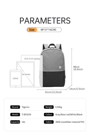 TIGERNU B9325 Lightweight Waterproof Compact Backpack