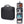 Black travel toiletry bag with open compartments showing organized items on a white background, featuring the brand 'Bange'.