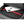 Open black messenger bag interior with red elastic strap holding a smartphone