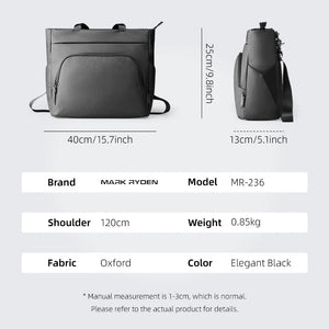MARK RYDEN MR236 Protective Waterproof Laptop and Tote Bag