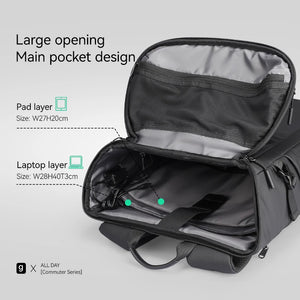 MARK RYDEN MR6886 Large Capacity Flip Top Waterproof Travel Backpack